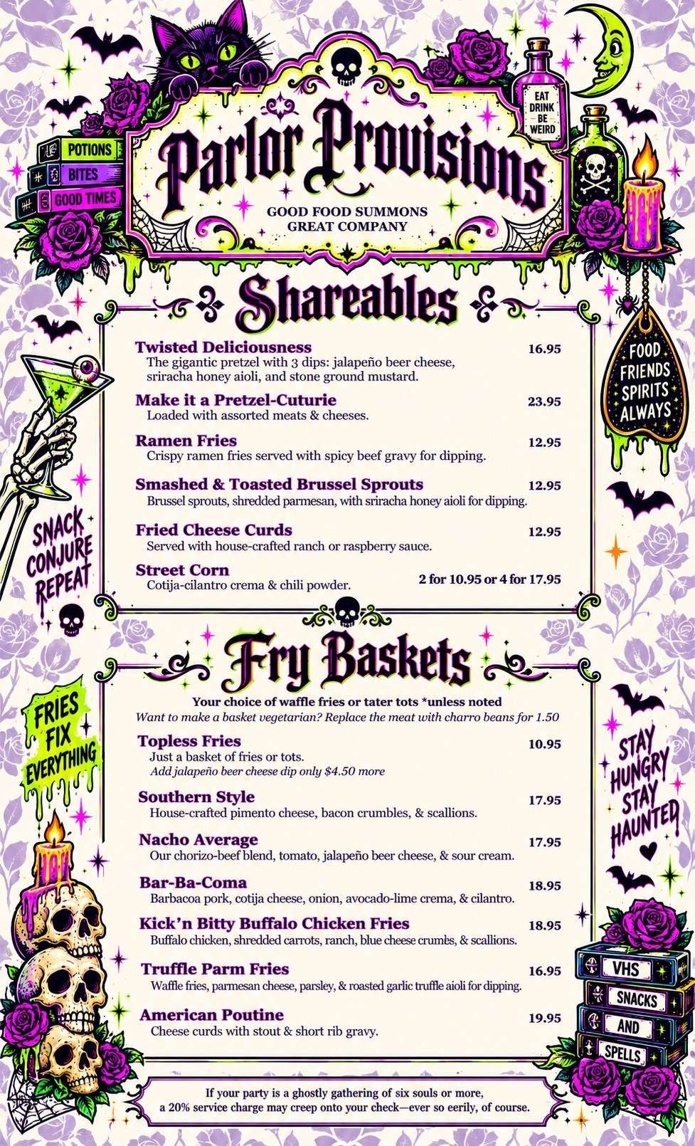 Food Menu, page 2 of 6