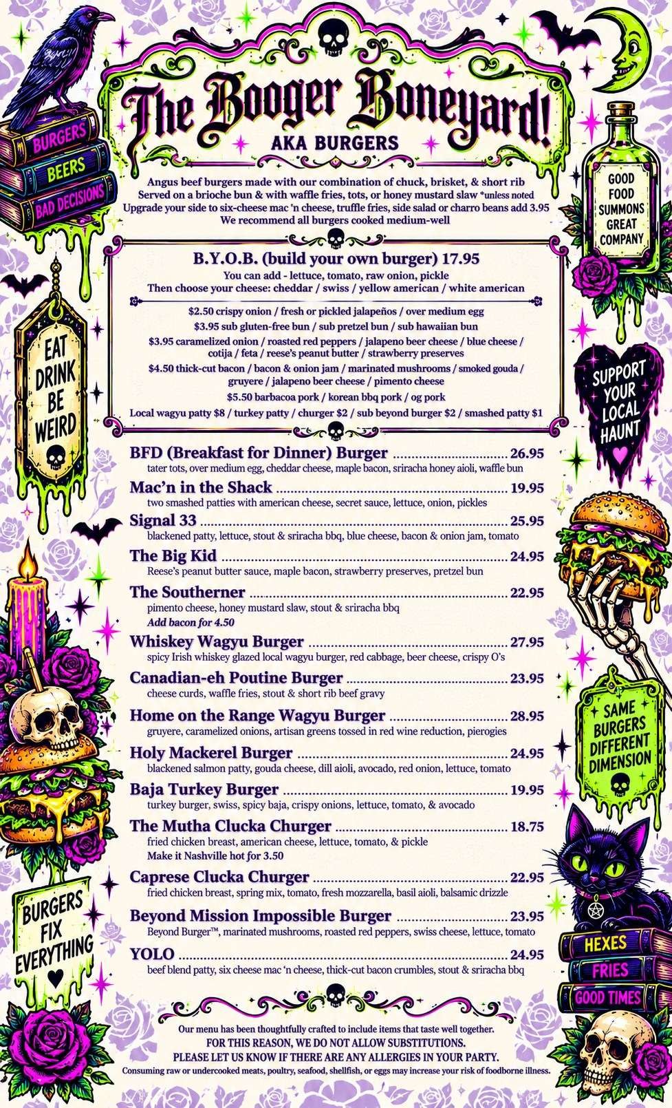 Food Menu, page 3 of 6
